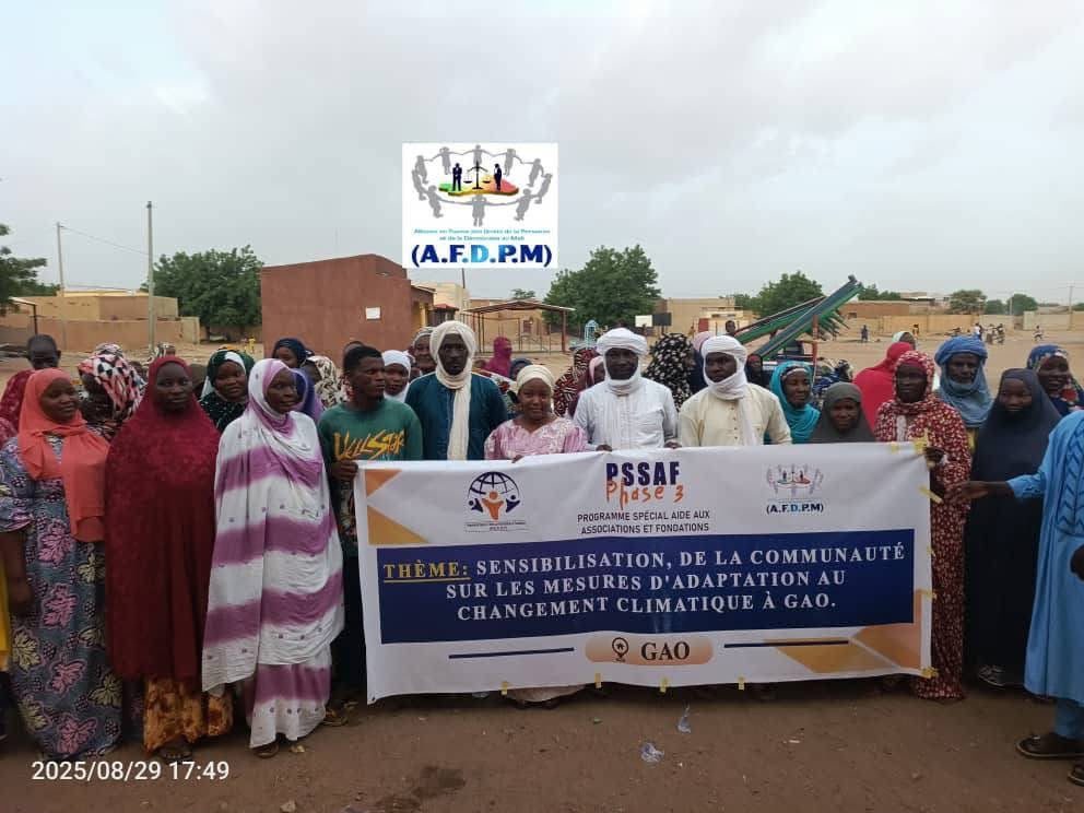 séance de sensibilisation sur les mesures d'adaptation au changement climatique, organisée par l'ONG #AFDPM whatsapp image 2026 08 24 at 21.07.08